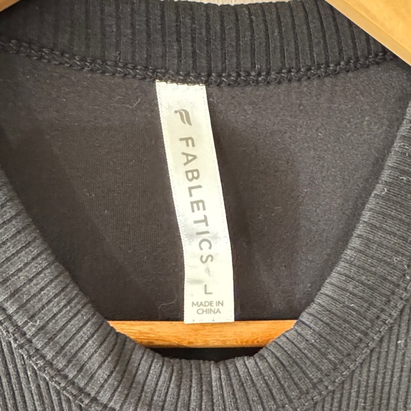 Fabletics Black Ribbed Tank Top - Picture 2 of 3